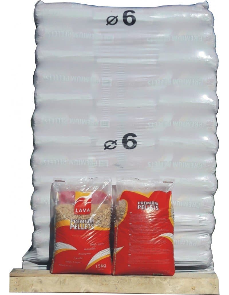 Pellet LAVA 100% résineux - Palette de 65 sacs de 15 kg
